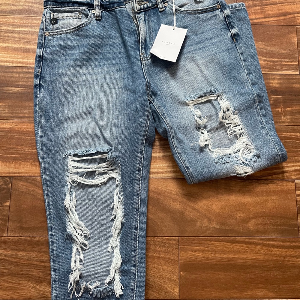 Relaxed Fit KanCan Light Blue Denim Jeans